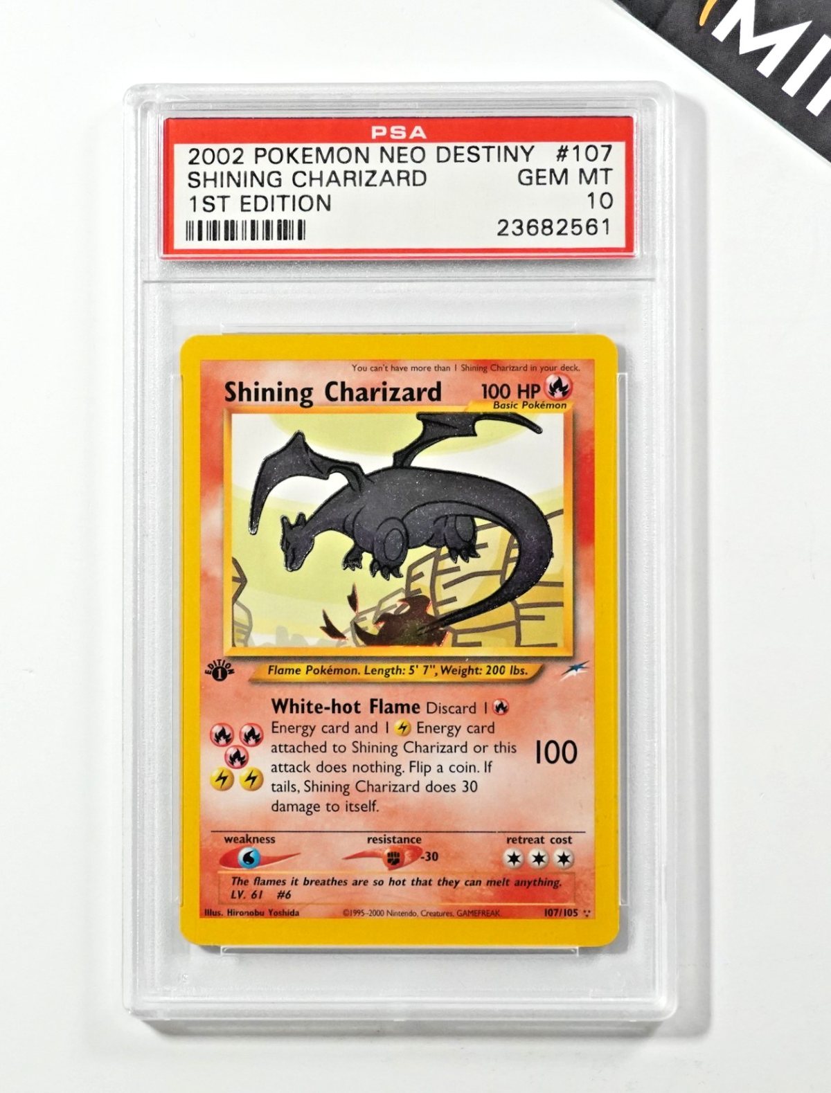 Pokemon PSA 10 Shining Charizard #107 First Edition Neo Destiny 2002 English – Foto 1